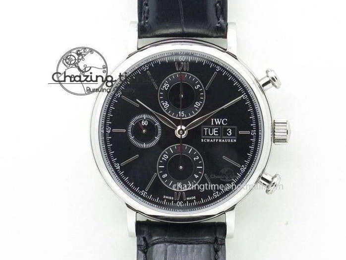 MIROTIME 0815 Big Pilot Real PR IW502001 Real Ceramic ZF 1:1 Best Edition On Black Calfskin Strap A51111 V Seasonal 7227